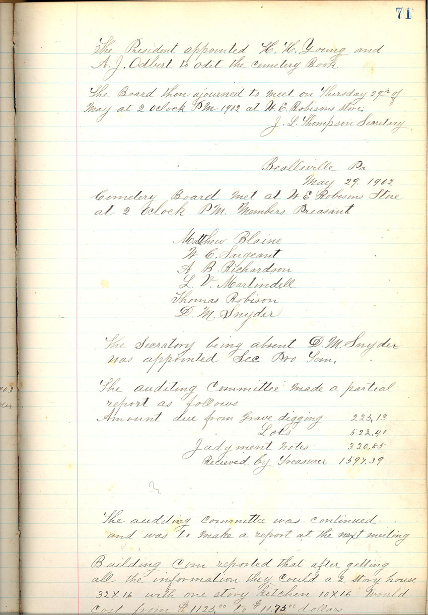 minute book